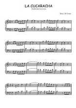 Téléchargez l'arrangement pour piano de la partition de mexique-la-cucaracha en PDF